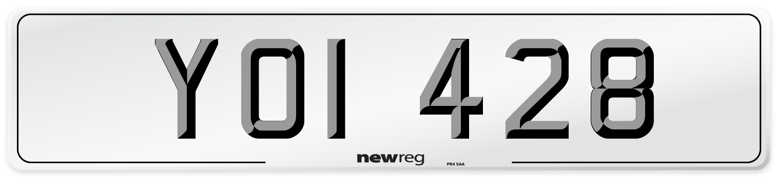 YOI 428 Number Plate from New Reg